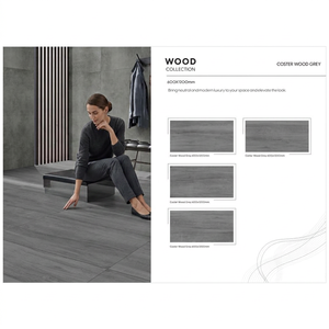 Baldosas de porcelana efecto madera color marrón francés de 600x1200 mm para suelo y pared, cerámica decorativa. - Product Image 2