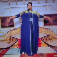 Recommander dames église grande taille robe strass vêtements africains robe deux pièces robe mère africaine