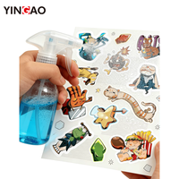 Feuille d'autocollants personnalisés amusants de dessins animés pour la décoration de cahiers, autocollants en vinyle prédécoupés, autocollants imperméables imprimés