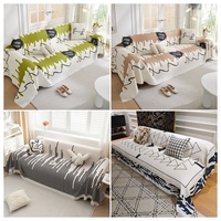 Plaid douillet réversible en mélange de coton tricoté épais à motif gaufré, adapté aux animaux domestiques, faible MOQ, directement de l'usine
