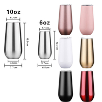 Gobelet isotherme en acier inoxydable à double paroi de 6 oz, design de Noël personnalisé, bouteille d'eau isolée sous vide, cadeau de camping