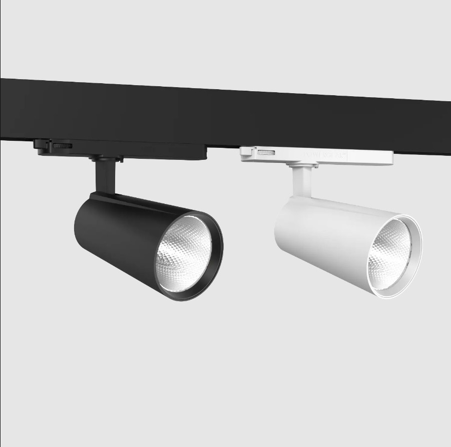 Indoor Lighting Adjustable Spot Track Lamp Black White Aluminum Ceiling Track Lights AC220V 110V Surface Mounted Led Track Light