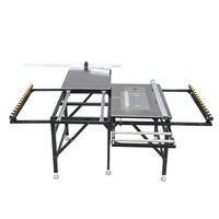 Scie à panneaux multifonctionnelle pliable JT105S avec rail en acier, banc de travail sans poussière, 6,2 kW, 110 V/220 V