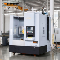 Tour vertical CNC robuste VTC900 avec mandrin hydraulique, centre de tournage vertical pour pièces métalliques