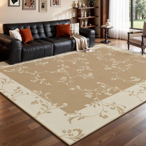 Tapis Rétro Français Style Mid-Century Moderne Nouveau Style 2026 |   Salle de séjour, chambre à coucher, usage domestique |   Tapis de canapé lavable sans lavage ni essorage - Product Image 1