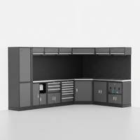 Armoire à outils en acier laminé à froid sur mesure, capacité de charge de 500 kg, éclairage LED, stockage industriel modulaire, style européen moderne