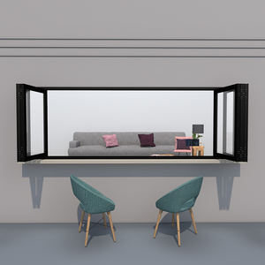 Barra de cocina de aluminio, horizontal, interno, Bifold Up, <span class=keywords><strong>ventanas</strong></span> plegables de vidrio - Product Image 4