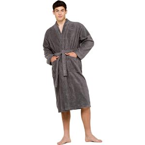 เสื้อคลุมอาบน้ำผู้ชายผ้าเทอร์รี่เนื้อนุ่ม 100% โพลีเอสเตอร์ เสื้อคลุมแสนสบายสำหรับพักผ่อนและสปา เสื้อคลุมอาบน้ำแบบสั่งทำ ผู้ผลิตจากเวียดนาม - Product Image 2