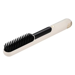 Portable Negative Ion USB Rechargeable Cordless <b>Brush</b> Hair <b>Straightener</b> Comb with Infrared Ray - Product Image 2