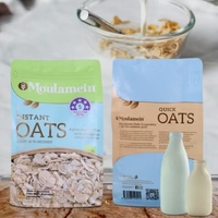 Sacs à fond plat personnalisés imprimés en gros, qualité alimentaire, pour céréales instantanées, sachet de 500g