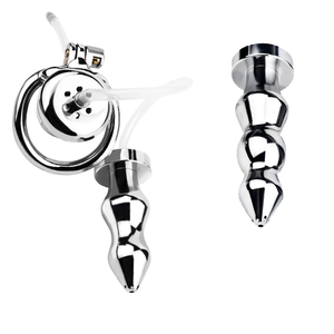 Steel Butt Plugs Anal Stretcher - Stainless Steel, Adjustable Design