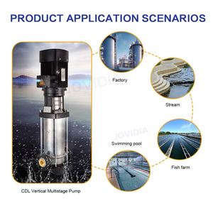 Bomba de Refuerzo Vertical Multietapa de 2hp, Máquina de Bombeo de Acero Inoxidable, Gran Potencia, 380V/220V, Uso Comercial, Alta Presión - Product Image 4