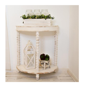 Modern Furniture French Hall Natural Solid Night Round <strong>Table</strong> Wooden Design Side <strong>Half</strong> <strong>Moon</strong> Wood <strong>Console</strong> <strong>Table</strong> - Product Image 2