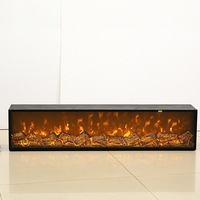 Cheminée électrique encastrée murale de style européen, décorative, avec télécommande, pour hôtel, 42, 50, 60, 65, 72 pouces