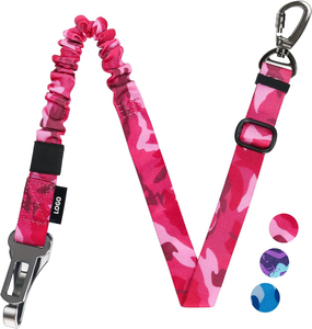 Luxury Adjustable Retractable <strong>Dog</strong> Car Seat Belt Custom Pattern Color with Logo Nylon Material Camouflage Design - Product Image 4