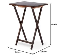 100% Natrual bambou bureau d'ordinateur Portable Snack Table canapé Table d'appoint pliante TV plateau Table pour salle à manger