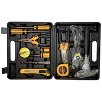 Kit d'outils combinés de qualité industrielle pour la maison, boîte rigide, kit de réparation d'urgence automobile, certifié CE, pièces de rechange portables