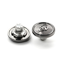 Boutons en métal en alliage de zinc gravés et embossés avec logo personnalisé, durables et professionnels, pour jeans et vestes en denim