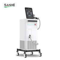 Machine d'épilation au laser à diode 808 nm de 3000 W haute puissance avec 4 tailles de spot interchangeables, approuvée CE médical