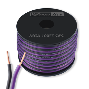 Dây loa SINUSLIVE 16 Gauge, dây loa ô tô OFC, dây đồng PVC, dây loa trong suốt mềm dẻo mờ - Product Image 2