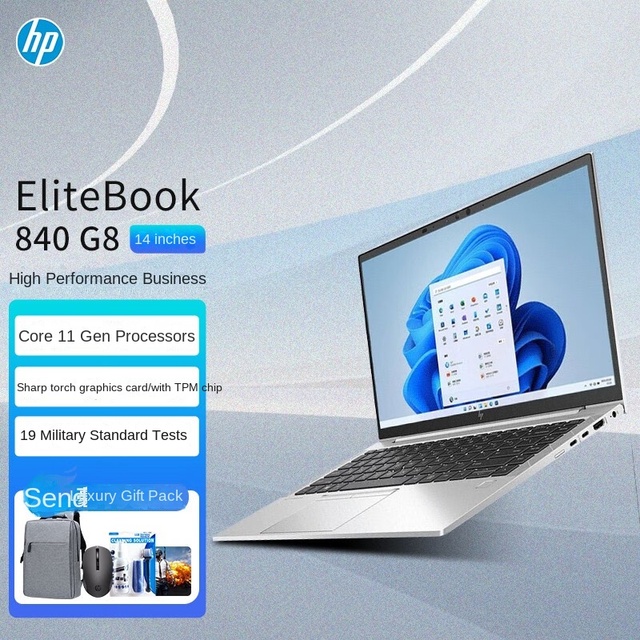 For HP EliteBook 840 G8 Core I5 I7 Business Laptops Used Second Hand Cheap Laptop With Keyboard Light