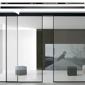 Ouvre-portes automatiques silencieux et stables en alliage d'aluminium, sécurisés anti-pincement, pour garages, centres commerciaux, hôtels, immeubles de bureaux, Maglev - Product Image 1