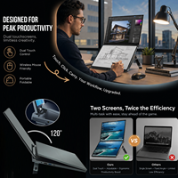 Vente en gros Nouveautés Offres Spéciales Ordinateur portable professionnel 2-en-1 16 pouces à double écran tactile Netbooks PC tablette Intel sous Windows en gros