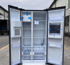 <span class=keywords><strong>Distributeur</strong></span> <span class=keywords><strong>d</strong></span>'<span class=keywords><strong>eau</strong></span> douce côte à côte à double porte de grande capacité Panneau en verre noir Réfrigérateur ménager électrique en acier inoxydable - Product Image 5