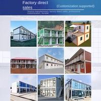 Maison préfabriquée en conteneur résidentiel modèle DC01, 3 chambres, 2 salons, structure en acier léger, bâtiment de bureau étanche