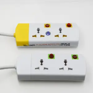 Power Strip with USB Ports Long Cord Universal Socket 3 Outlets Surge Protector
