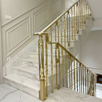 Rampe de balcon en alliage d'aluminium, résistante aux intempéries, pour escalier d'appartement, anodisée, style moderne, étanche, revêtement poudré, résistante à la rouille