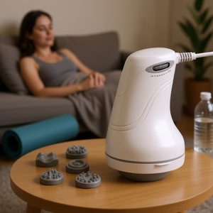 Masajeador Eléctrico Portátil para Esculpir el Cuerpo D0100HAC5UY, Blanco, Enchufable, para Abdomen, Cintura, Brazos, Piernas y Glúteos - Product Image 2