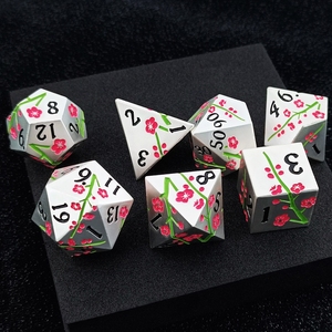 Juego de dados poliédricos personalizados al por mayor para juegos de rol DND, dados para juegos de mesa Dungeons and Dragons, dados de metal de alta calidad - Product Image 4