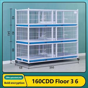 Gabbia per Piccioni a 4 Livelli Rinforzata di Alta Qualità, Design Anti-Roditore, Voliera Spaziosa per Riproduzione e Addestramento Piccioni da Corsa - Product Image 3