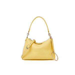 حقائب كتف فاخرة للنساء وصلت حديثًا لعام 2024، حقائب يد للنساء بتصميم حزام مزدوج من جلد البولي يوريثان بلون موحد - Product Image 5