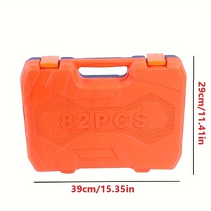 Jeu de douilles métriques combinées 82/151 pièces OEM Everich avec clé à cliquet à dégagement rapide, rallonges et adaptateurs, pour réparation automobile, en coffret rigide - Product Image 4
