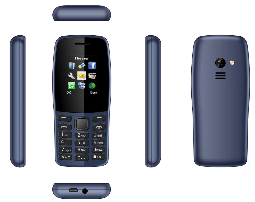 OEM 2G 바 전화 중국 저렴한 가격 저렴한 기능 전화 버튼 키패드 모바일