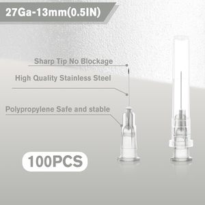 Agujas de Inyección Estériles, Agujas de Jeringa Desechables 18G 20G 21G 22G 23G 25G 27G 30G 32G 34G para Insulina/Vacunas/Veterinaria - Product Image 4