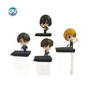 Attack on Titan vestido blanco negro Allen Levi Mikasa caja ciega figura Anime modelo juguete ornamento coleccionable - Product Image 5