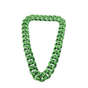 Cadena de Eslabones Acrílicos con Baño de Oro UV, Estilo Hip Hop, Cadena Cubana Grande, Cadena de Espuma 3D para Fanáticos de la NFL, Collar de Equipo - Product Image 2
