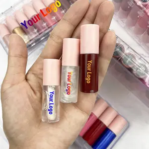 Wholesale Custom Logo Mini Refillable Waterproof Long-lasting Matte Makeup Cosmetics Rose Red Lipstick Liquid Lipstick