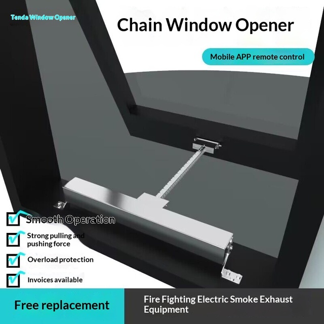 Remote Control 24V Aluminum Alloy Electric Window Opener 300-1000mm Stroke 600N Thrust Dual Actuators Auto Roof Vent Skylight