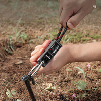 Poulies de tension réglables coupe-vent pour tentes de camping, cordes d'auvent, attaches à cliquet, boucles de fixation pour tentes