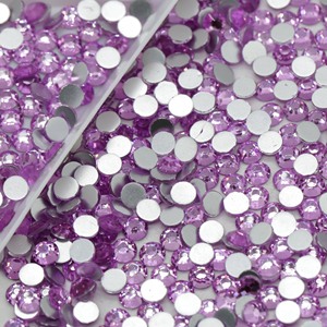 Cristales de Cristal Brillantes Color Lila Xulin SS3-SS30, Adornos Planos sin Fijación en Caliente <span class=keywords><strong>para</strong></span> Pegar en Tela y Prendas - Product Image 3