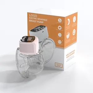 BPAフリー素材製電動ウェアラブル母乳ポンプポータブルウェアラブル母乳収集ポンプ赤ちゃんの安全性