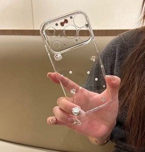 Per Apple 17 Pro Max custodia per <span class=keywords><strong>telefono</strong></span> cellulare in Cover completa trasparente gattino diamantato custodia per iPhone 16 Plus nuovo modello <span class=keywords><strong>donna</strong></span> <span class=keywords><strong>telefono</strong></span> - Product Image 2