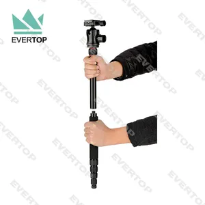 Camera Tripod Manufacturers TS-CFT252N 2-1 Professional Carbon Fibre Compact Camera Tripod Monopod With 360 Degree Ball Head - 5 Sections