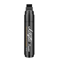 Prix d'usine OEM/ODM – Ensembles de marqueurs noirs et blancs 15 mm, pointe plate jumbo, marqueurs de peinture acrylique pour graffiti et peinture