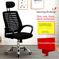 Chaise Pivotante d'Ordinateur Design à Dossier Haut Confortable avec Appuie-Tête, Idéale pour Bureau à Domicile, Personnel, Conférence ou Étudiant