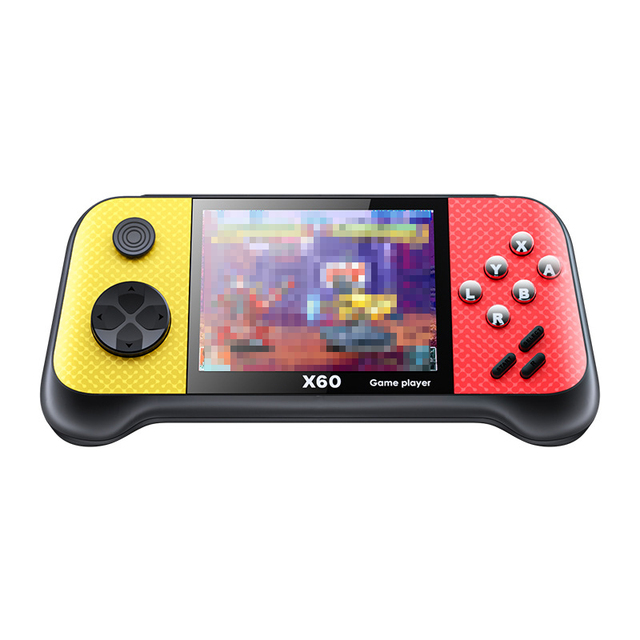 X60 Handheld Game Player 3.5 Inch LCD Display Double-rocker 6800 Classic Game Retro Mini Pocket Game Console MP4 Video Player